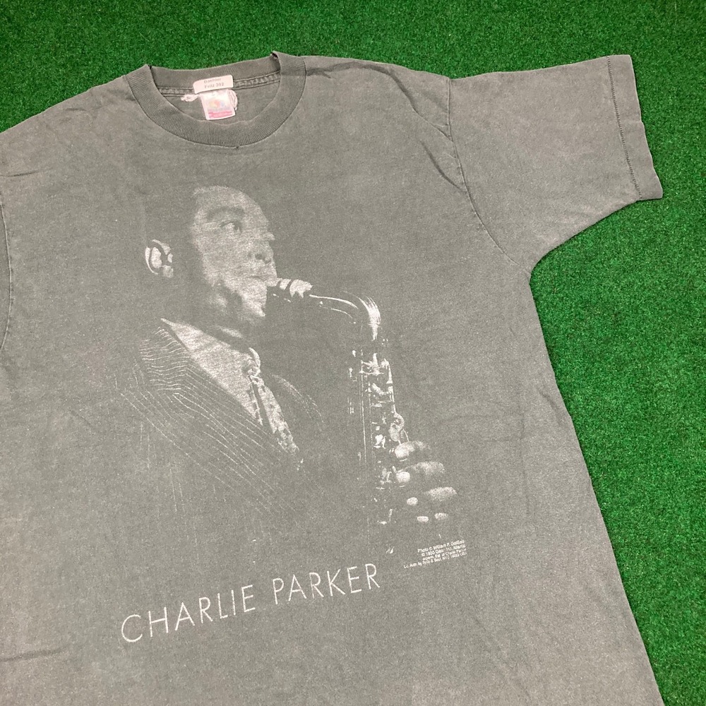 Vintage Charlie Parker Shirt Mens L 1990‎ Bebop Jazz Founder Single Stitch 90s
